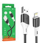 Кабель USB - Lightning BOROFONE BX79 Silicone (черный) 1м