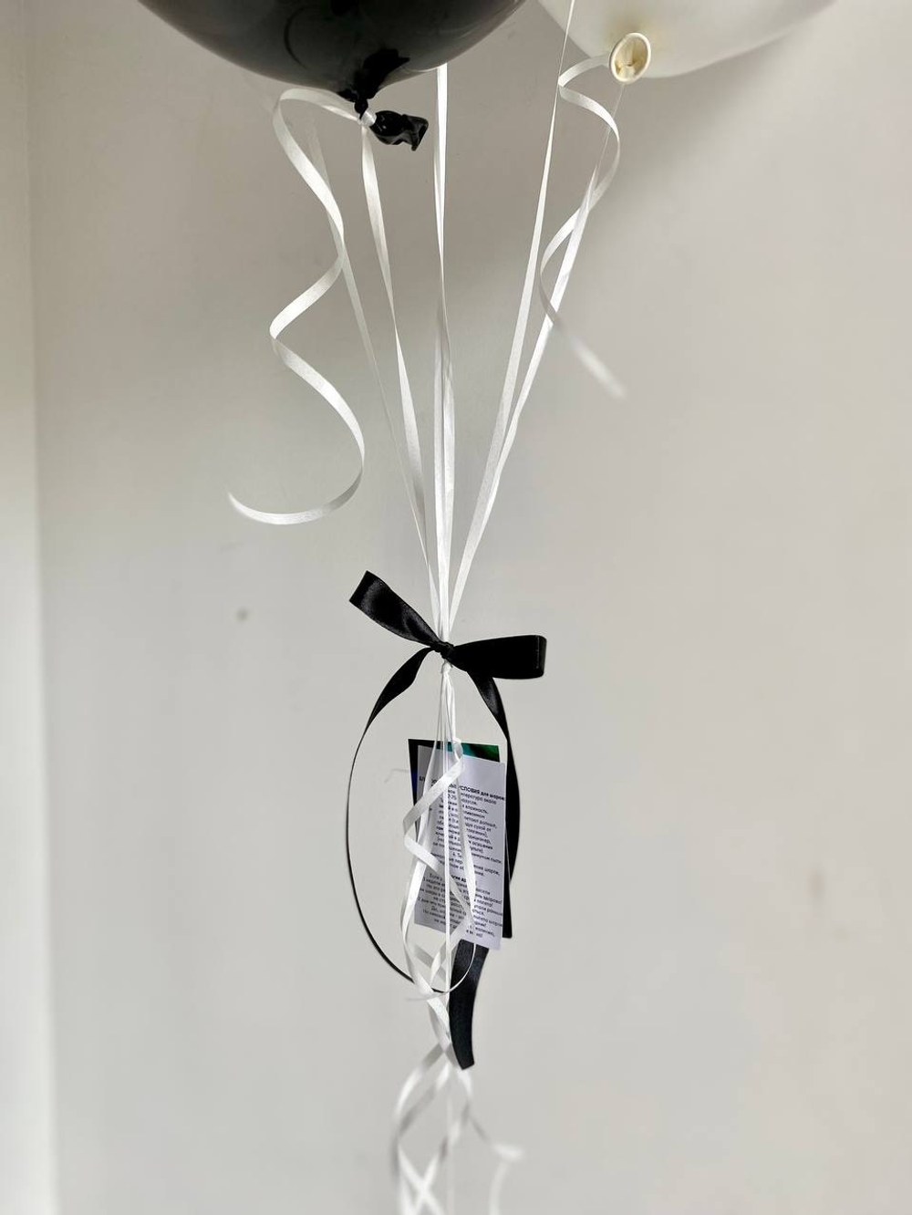 Воздушные шары для соседа черный/белый №3344