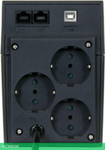 Источник бесперебойного питания Powercom Raptor Euro (RPT-800AP)