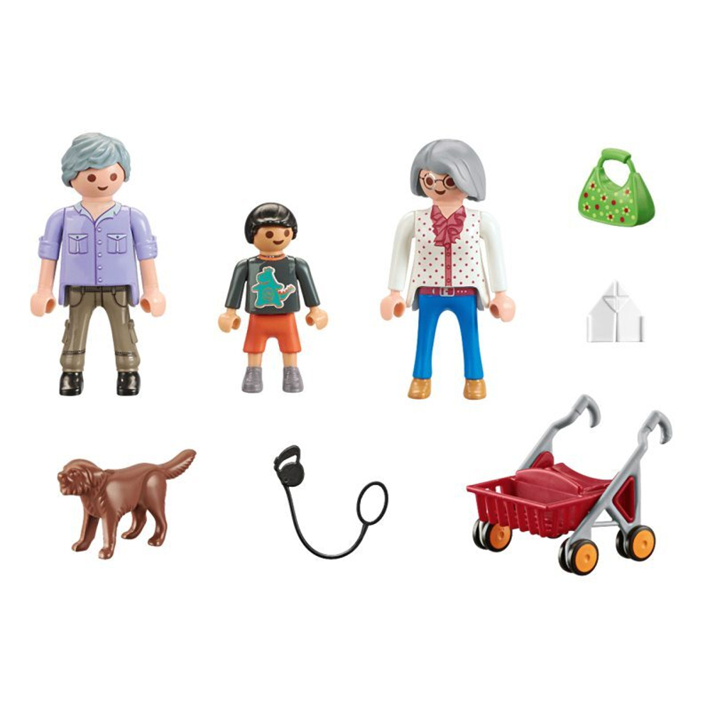 Playmobil - Бабушка и дедушка с внуком 70990
