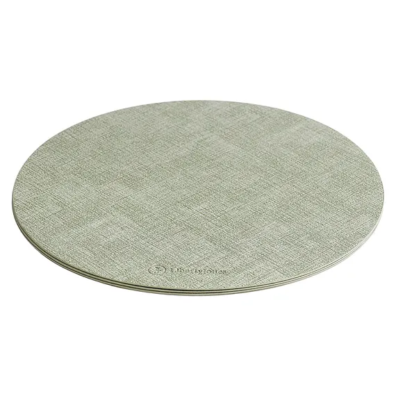 Набор из 4-х сервировочных салфеток leanera, D35 см, мятные