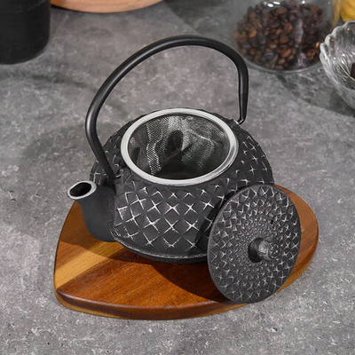 Чайник заварочный 0,64л чугунный с фильтром, MB 40532