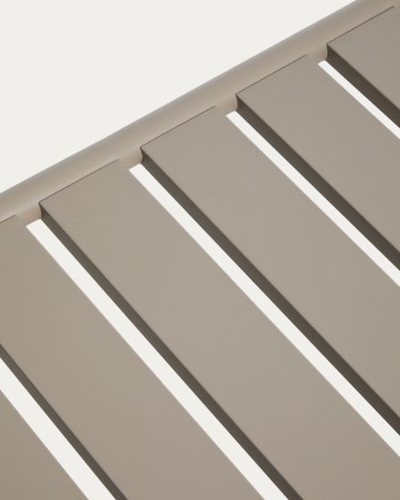 Уличный журнальный столик Joncols из алюминия с бежевой отделкой Ø 113 x 65 см