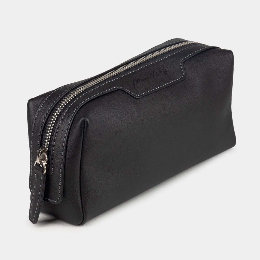 Несессер Tube из кожи теленка черного цвета