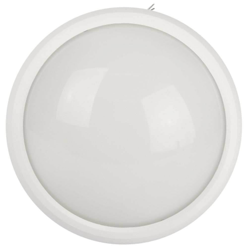 Светильник ЖКХ светодиодный ЭРА SPB-1-12 (W) P54 12Вт 960Лм 4000К D180 круглый IK08 антивандальный | Светильники ЖКХ IP54