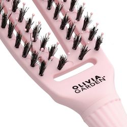 Щетка для волос Olivia Garden Fingerbrush Care Iconic Boar&Nylon Pastel Pink S