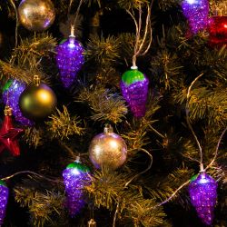 ULD-S0400-010-STB-2AA WHITE IP20 GRAPES Гирлянда светодиодная на батарейках 2AA не в-к. Виноград. 4м. 10 светодиодов. Белый свет. Провод прозрачный. TM Uniel.