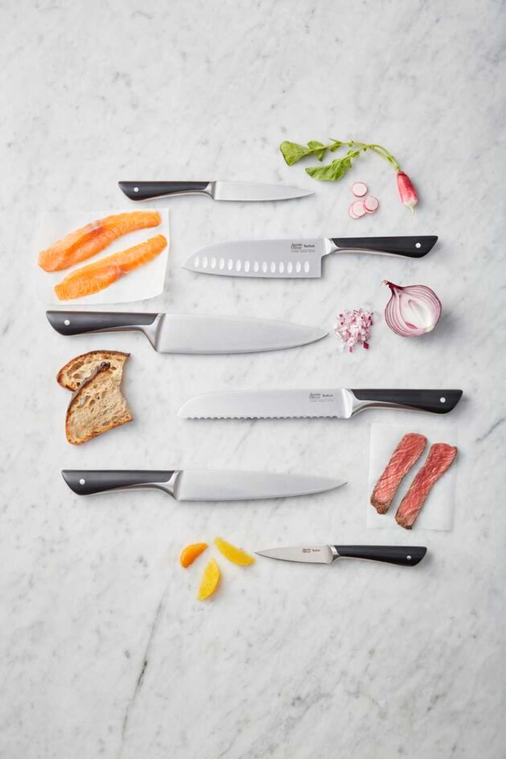 Блок с ножами Tefal Jamie Oliver 6 предметов K267S556