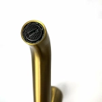 Смеситель для раковины PAINI Cox grip 7GPJ205OLL золото матовое