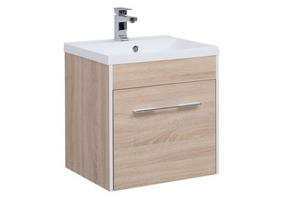 Тумба с раковиной Aquanet Августа 58 дуб сонома