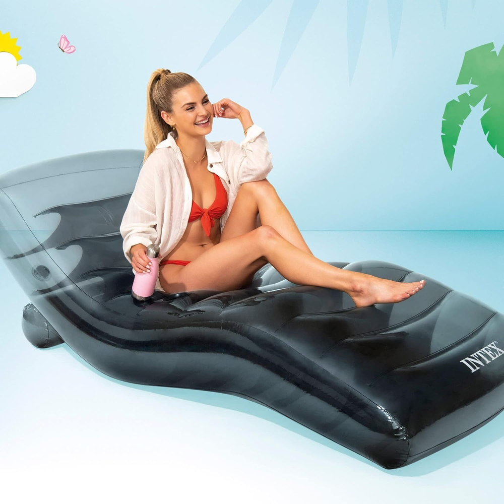 Надувное кресло-шезлонг Intex "Карбон" 191X99, 56875