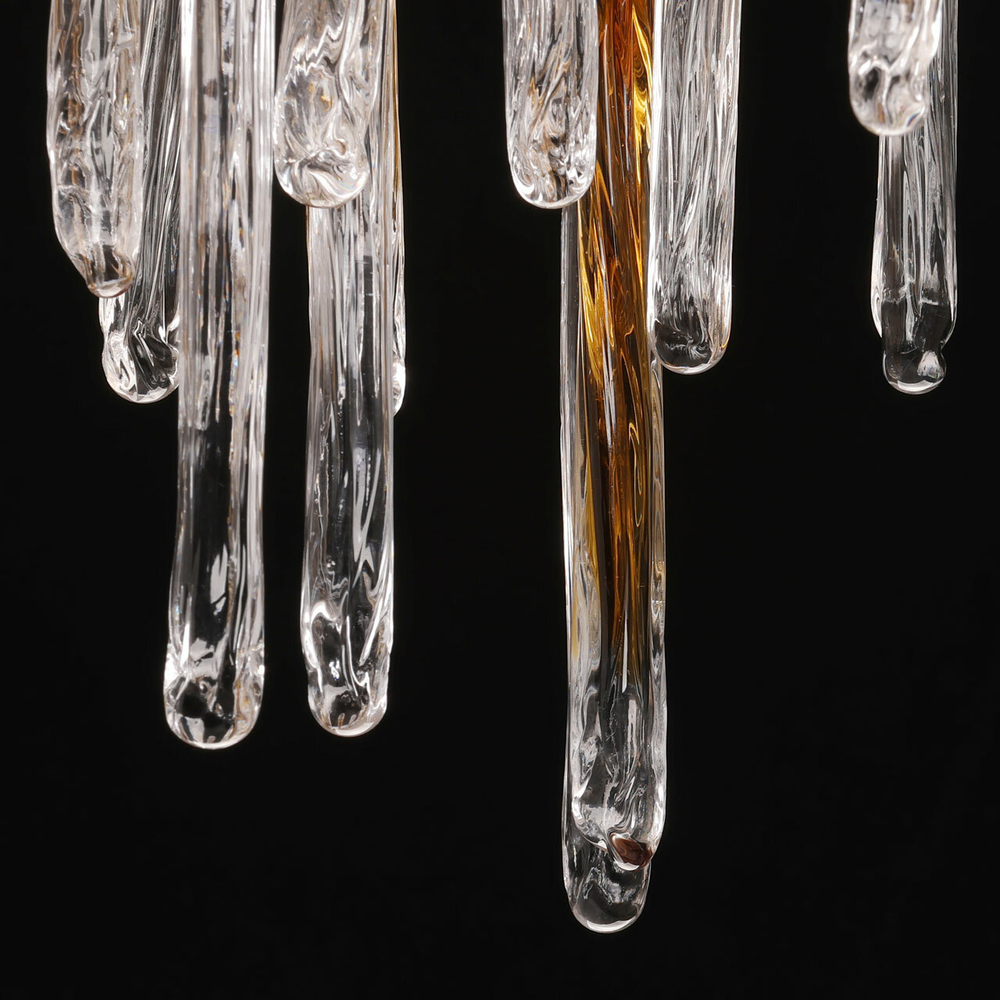 Люстра подвесная MW-Light Лайма, золотая, 10 ламп E14, 400 Вт, 20 кв м