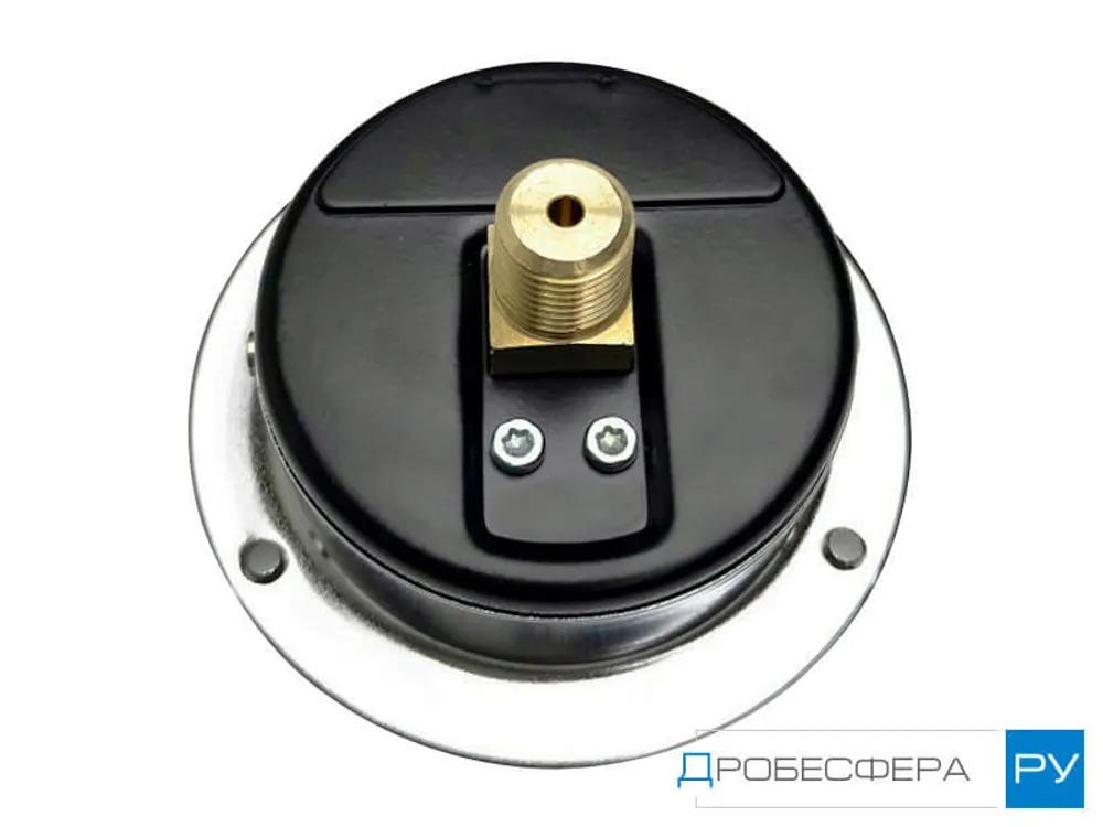 Манометр для компрессора 16 бар (1,6 МПа) осевой с фланцем R 1/8" диаметр 61 мм арт. M043-F16