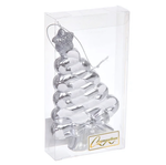 Елочная игрушка "Сладкая ёлочка" 7,5*1,5*14 см, Серебро (Серпантин)