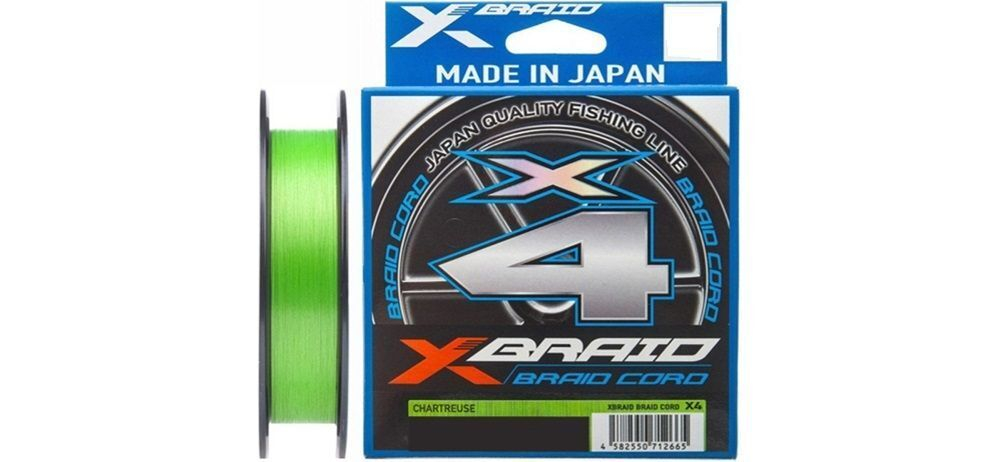 Плетеный шнур YGK X-BRAID Braid Cord X8 #2,0 150m Chartreuse 712405