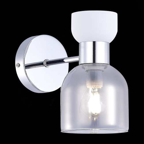 SLE1045-101-01 Светильник настенный Хром/Белый,  Дымчатый E14 1*40W