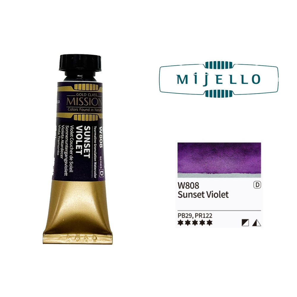 Акварель Mijello Granulation 15 мл. W808 [D] Sunset Violet