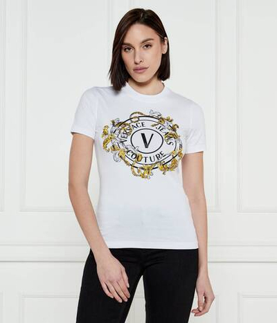 Футболка Versace Jeans Couture - белый(78HAHC01CJ02C)