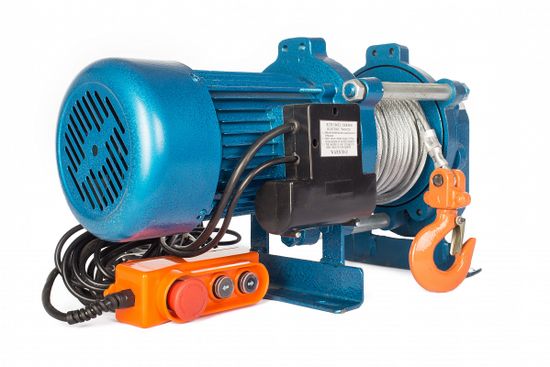 Лебедка TOR ЛЭК-500 E21 (KCD) 500 кг, 380 В с канатом 100 м