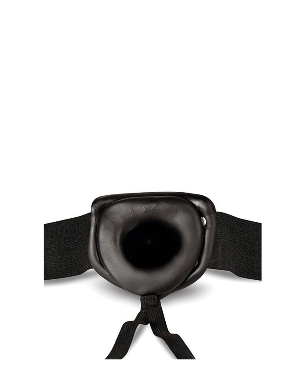 Черный мужской страпон DR. SKIN 6INCH HOLLOW STRAP ON - 16 см.