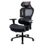 Кресло ATRONE (АТРОН) "Optimus ER-707", адаптивный механизм со слайдером, сетка, черный/серый, 532967