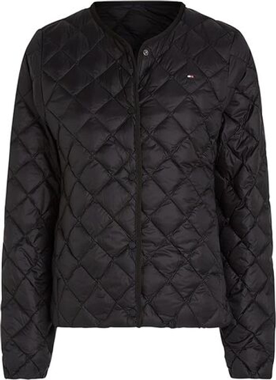 Женская теннисная куртка Tommy Hilfiger LW Down Quilted Collarless - Black