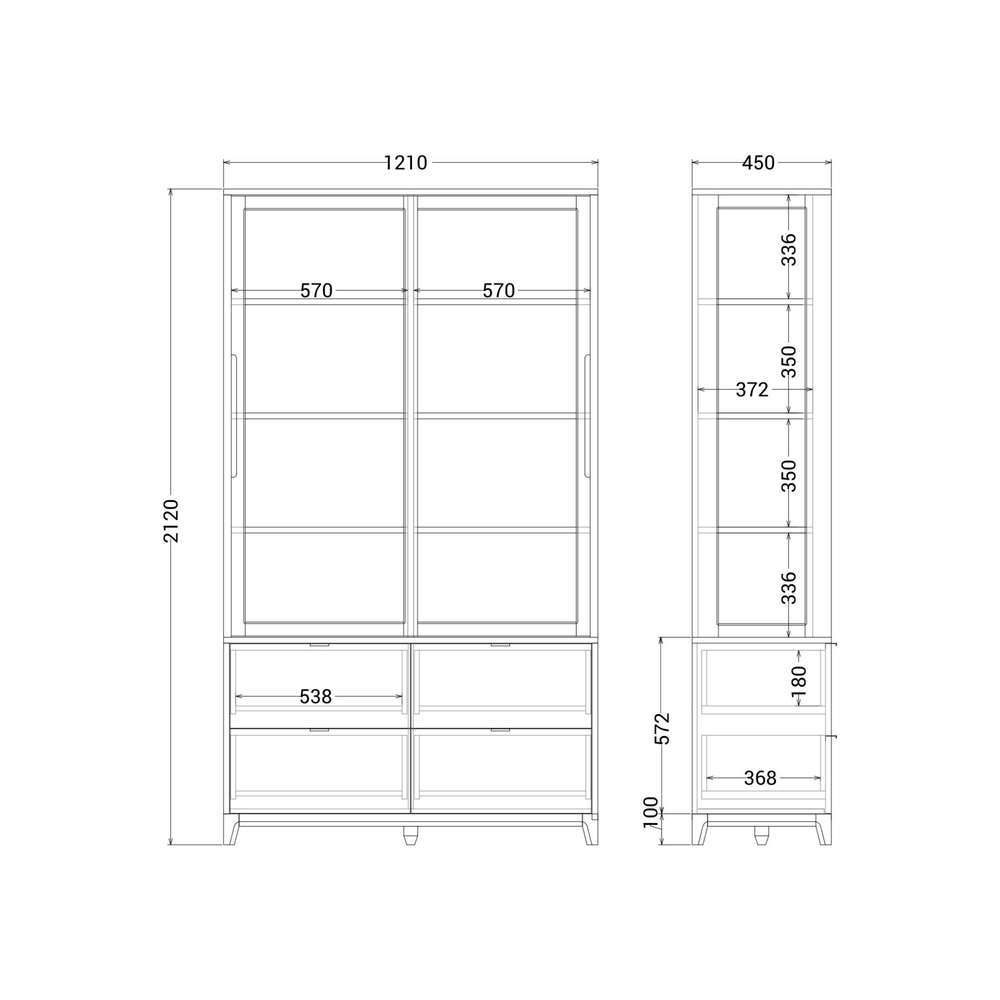 Витрина Case CS179/2