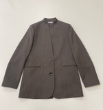 Тестовый образец. Пиджак Aster из шерсти 100%. Цвет коричневый. Размер 44. №84. Отличается горловина.