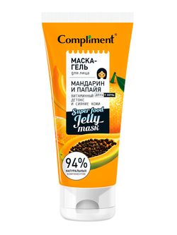 Compliment маска-гель для лица МАНДАРИН И ПАПАЙЯ витаминный детокс и сияние кожи