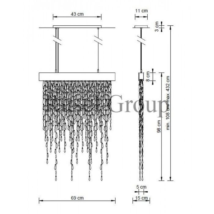 Подвесной светильник Swarovski CRYSTALLINE SCR115