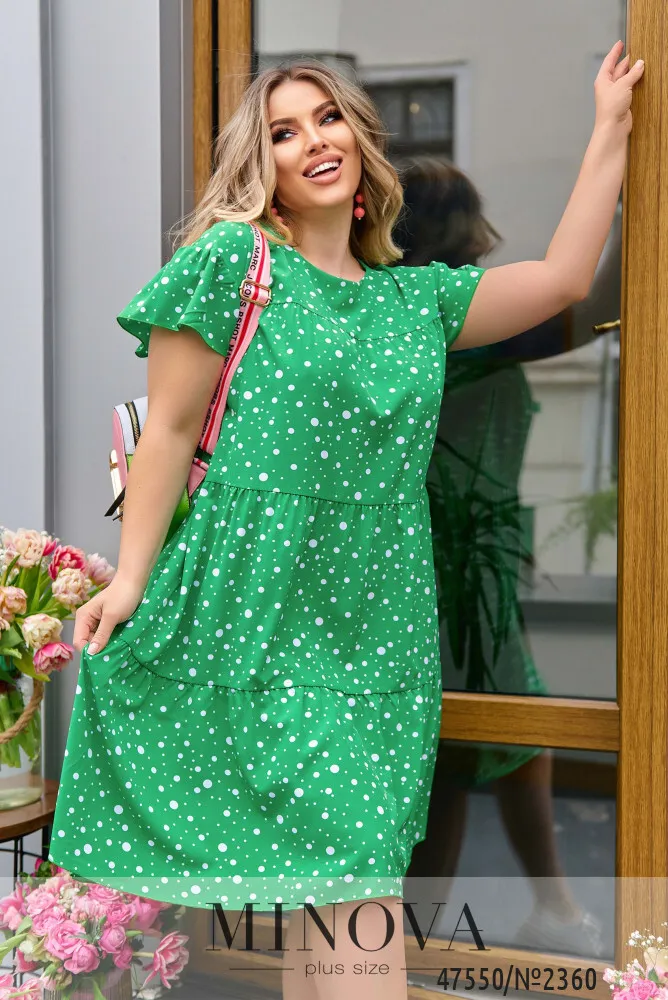 Платье 2360-зеленый Minova