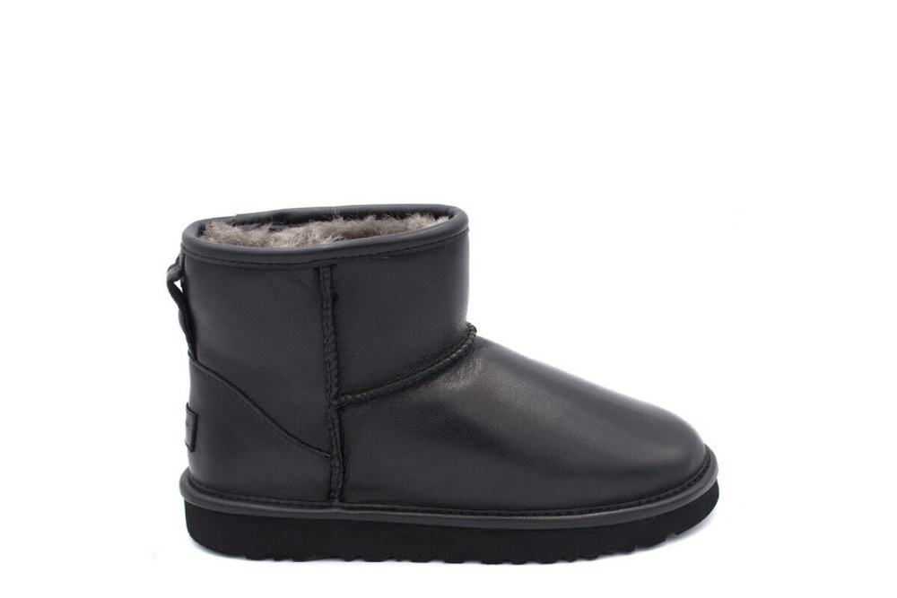 UGG Mens Classic Mini Leather Black