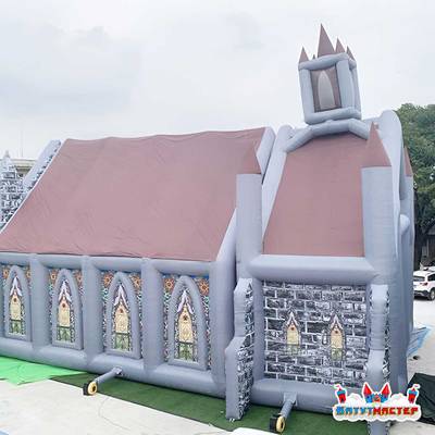 Надувной парк ужасов «Врата в мрак», 18×9×7 м