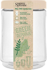 Банка для сыпучих продуктов 0.75 л Sugar&Spice Green Republic SE2248GR