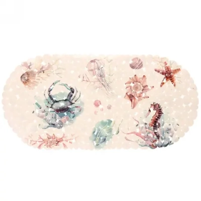 Коврик в ванну 69х35"Морские жители»