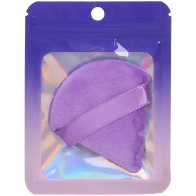 Пуховка-спонж для макияжа «ЭФФЕКТО», капля, цвет фиолетовый, 4*3см