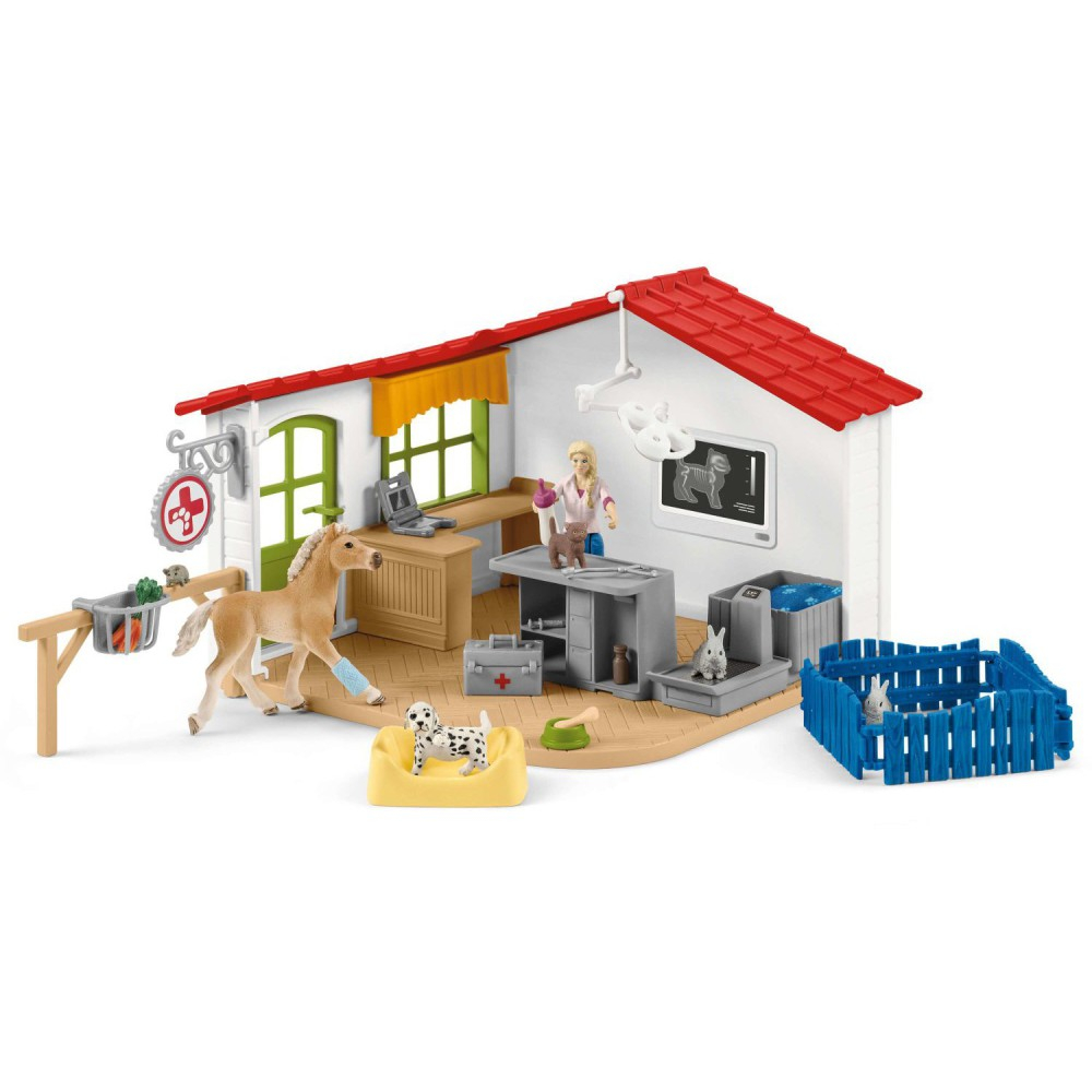 Schleich - Ветеринарная клиника с животными 42502
