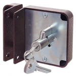 Замок накладной дверной, Зенит, 3Н1-3-2, БП-00011858, медь