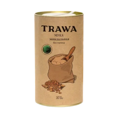 Мука миндальная обезжиренная Trawa, 375 г