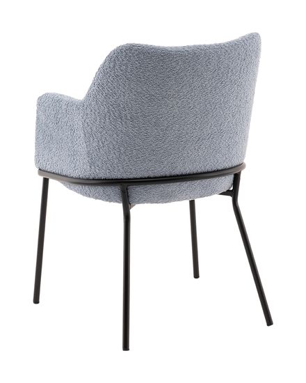 Стул с подлокотниками Орли new ткань букле синий