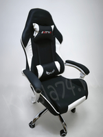 Геймерское кресло из ткани черного цвета