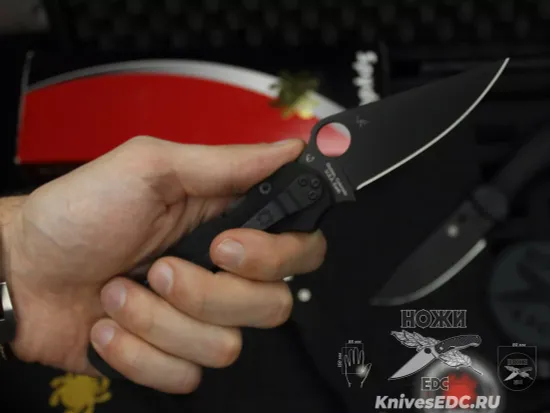 Нож складной Spyderco Para 3 223GPBK c клинком сатин CPM-S45VN, рукоять черная G10