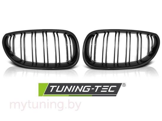 Решетка (ноздри) радиатора GLOSSY BLACK DOUBLE BAR M-LOOK для BMW 5 E60 E61