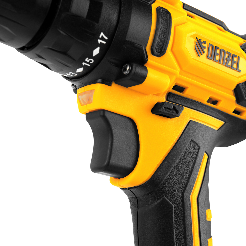 Дрель-шуруповерт аккумуляторная CDL-12-02BM, Li-Ion, 12 В, 2 акк. Denzel