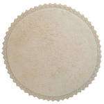 Стираемый коврик Nattiot Perla Sable (Ø110 см), хлопок, бежевый