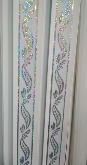 Плинтус ПВХ Серебряный лист  3 м