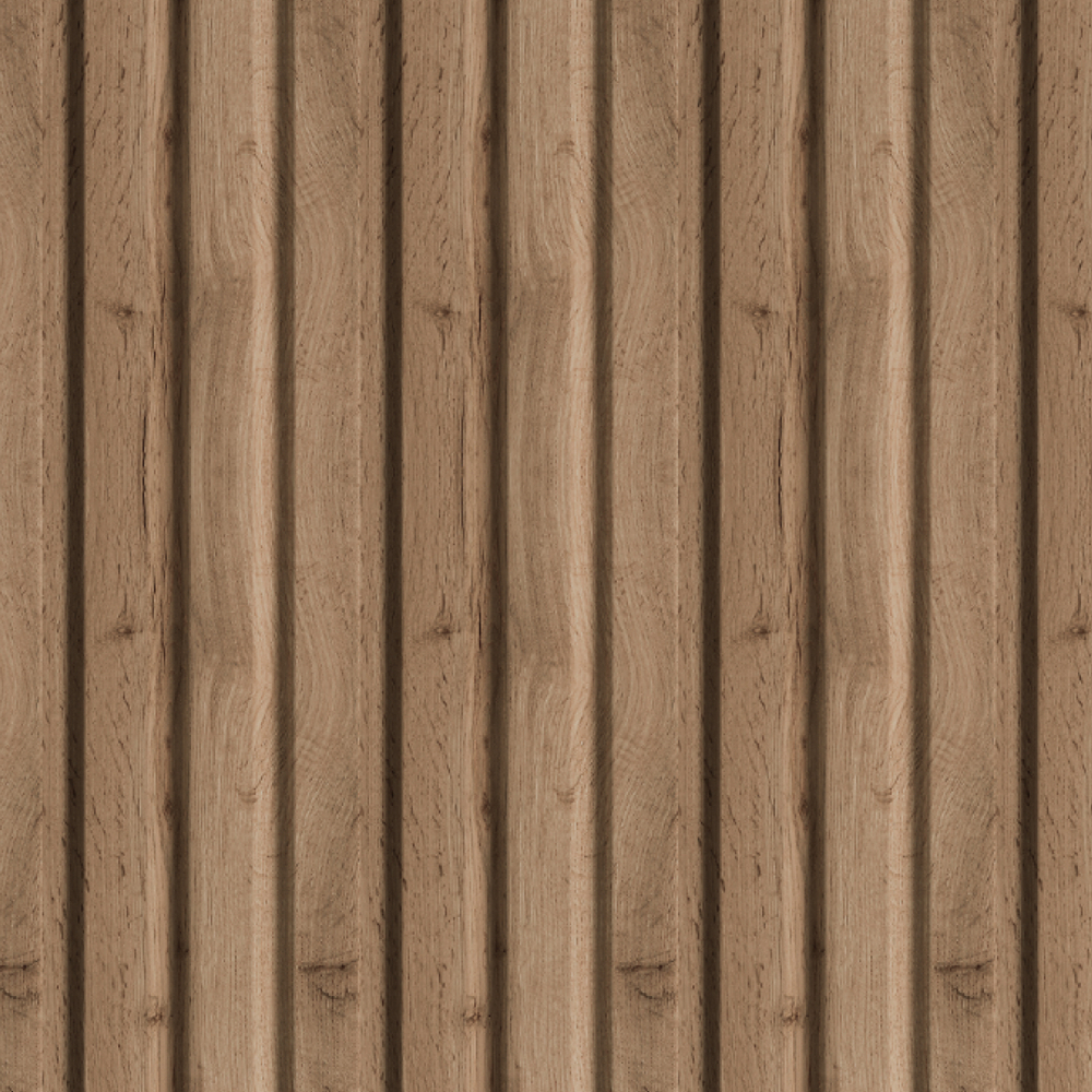 Панель Стеновая Реечная Beats, (Битс), Базис, Пекан, 2700x119x16 мм