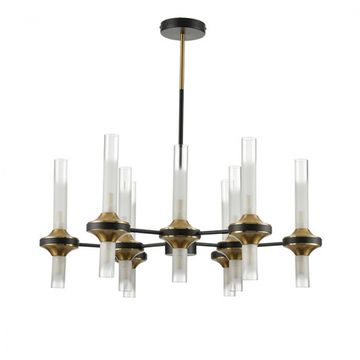 Люстра потолочная 18*G9 8112/18 черный/бронза/прозрачный Neoclassi Tamaresa Lumion