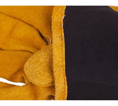 ЗУБР 50 мм, для сварки и тяжелых механических работ, утепленные спилковые, термостойкие краги (11335-XL)