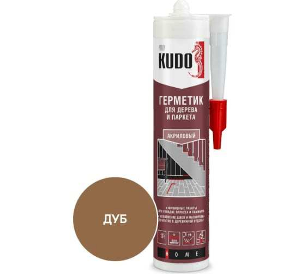 Герметик "KUDO" KSK-317 для паркета Махагон 280мл